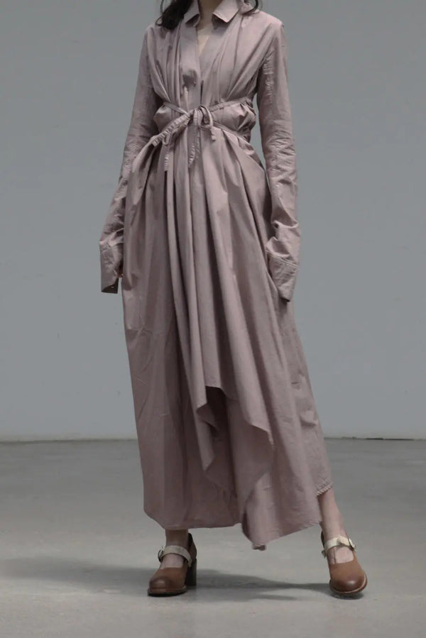 marc le bihan shirt dress 2150 GRANIT